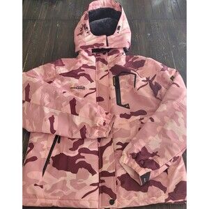 Moerdeng Pink Camo Women’s Winter Jacket Size Large